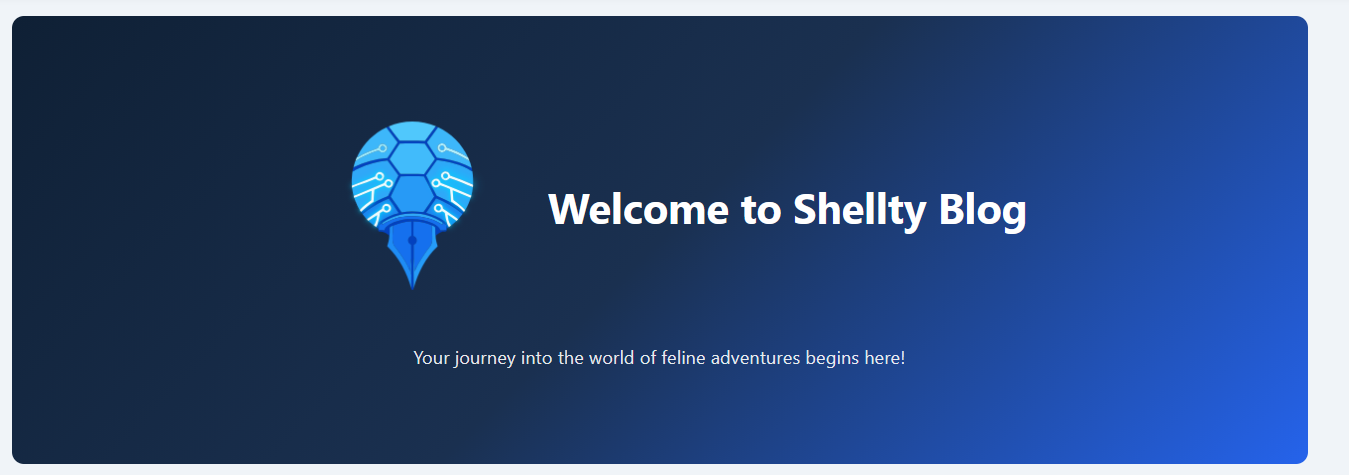 Welcome to my Shellty Blog!